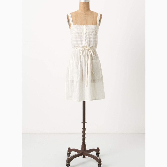 Anthropologie Dresses & Skirts - Anthropologie Feather Bone White & Antique Eyelet